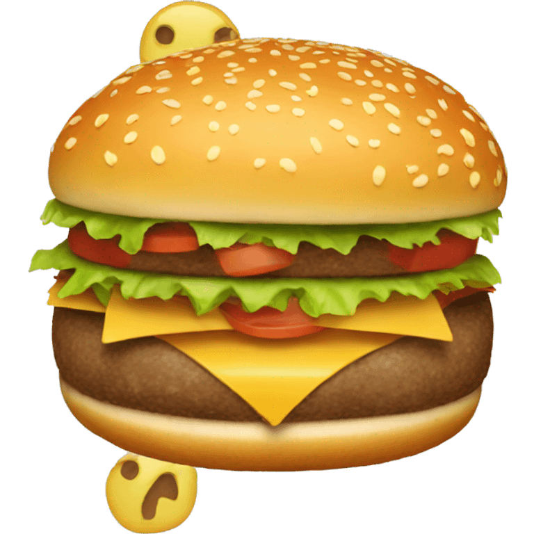 giant hamburger emoji