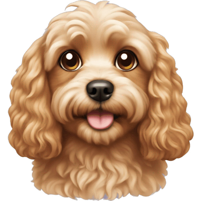 Cavapoo dog emoji