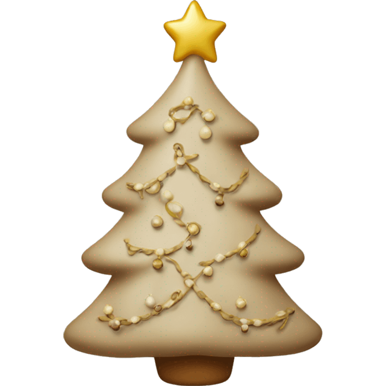 beige christmas tree toy emoji