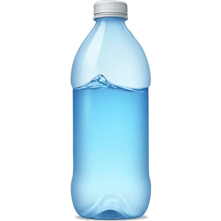 A bottle of water half empty  emoji