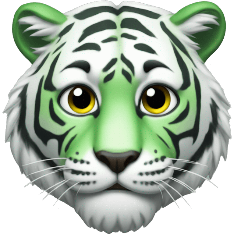 Stupid green tiger emoji