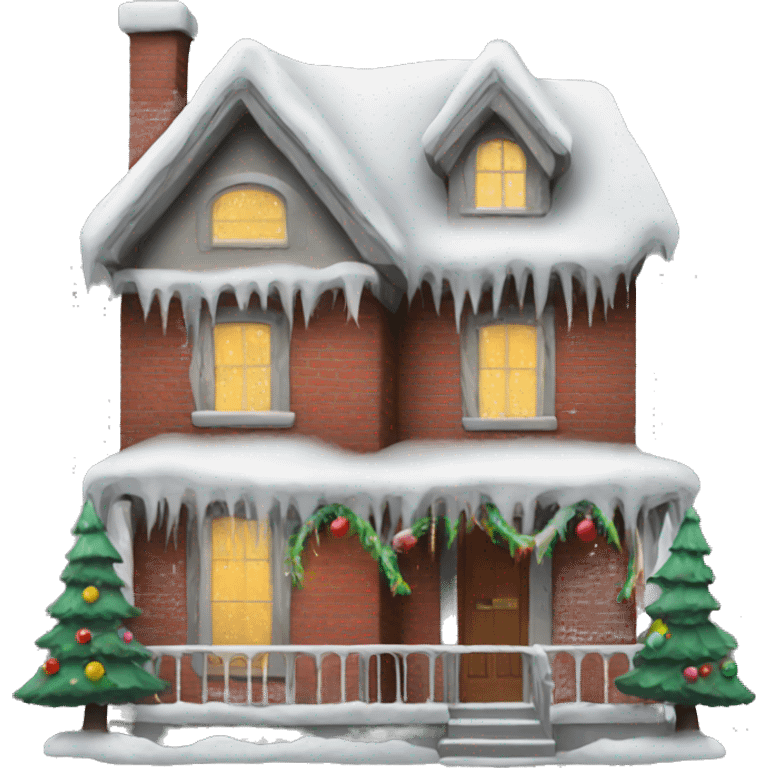 Christmas house emoji