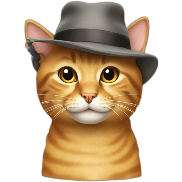 Cat with hat emoji