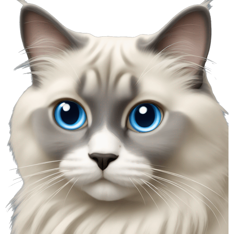 blue mitted ragdoll cat emoji