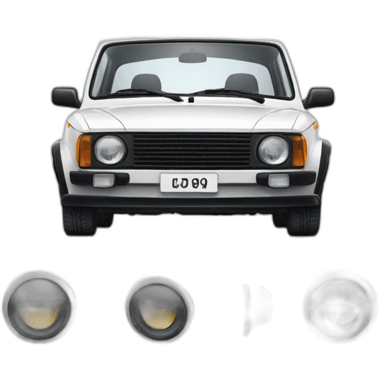 White lada two round headlights emoji