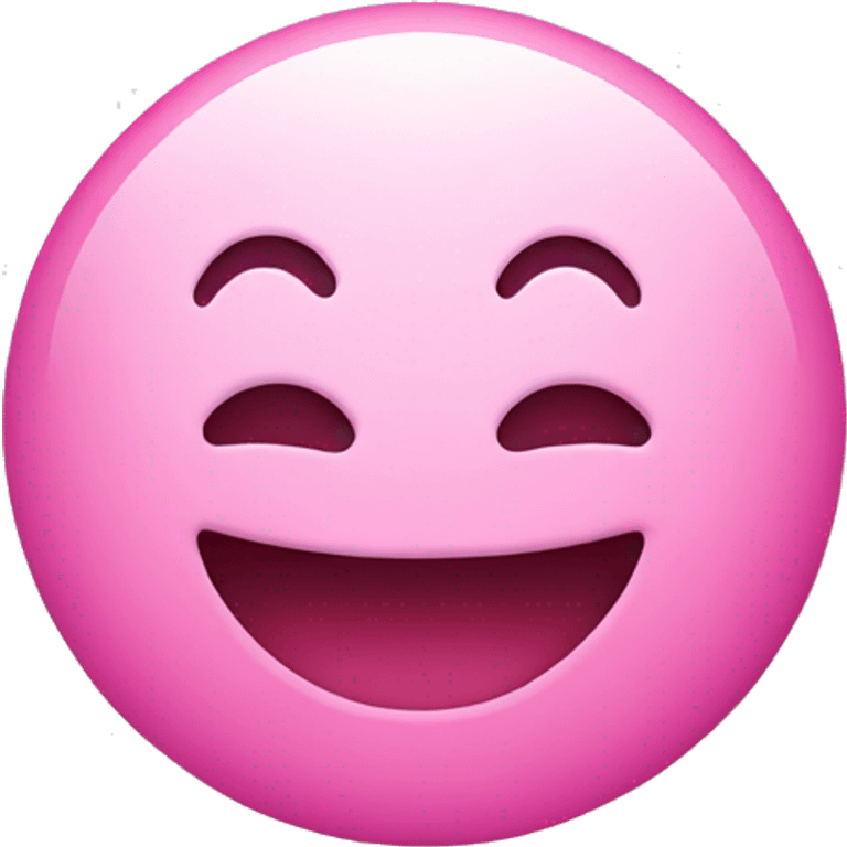 Pink smiley face emoji