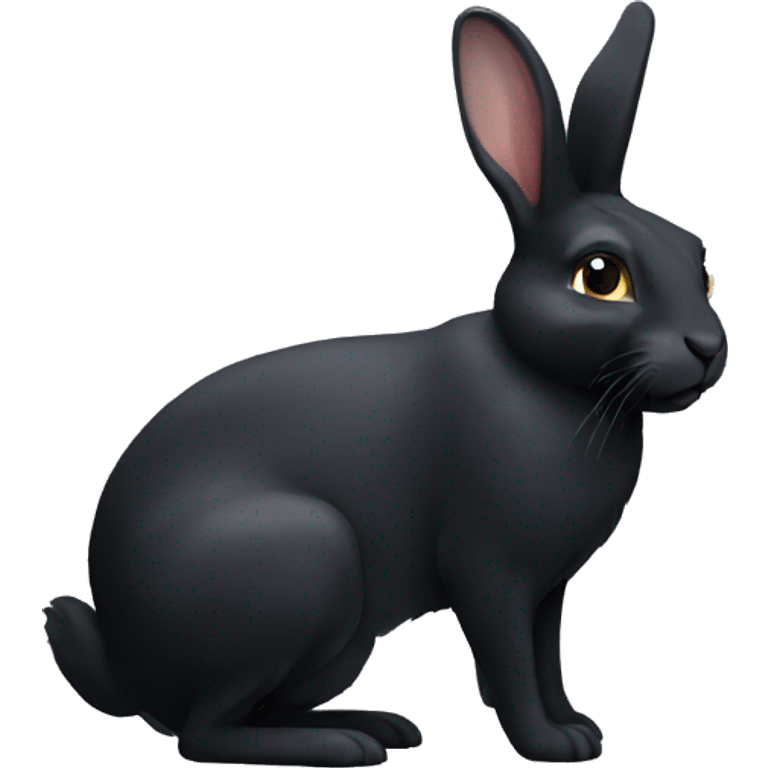 black rabbit emoji