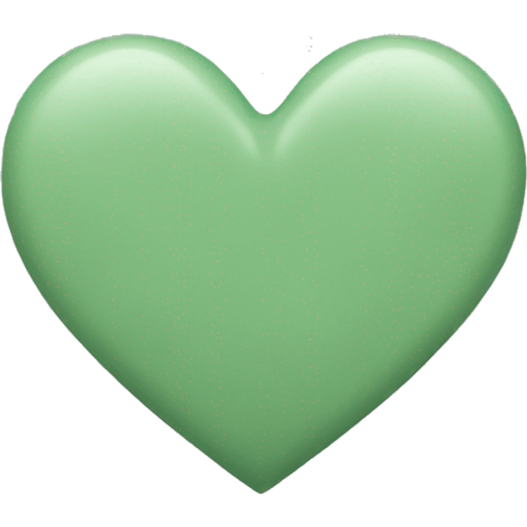 A sage green heart emoji