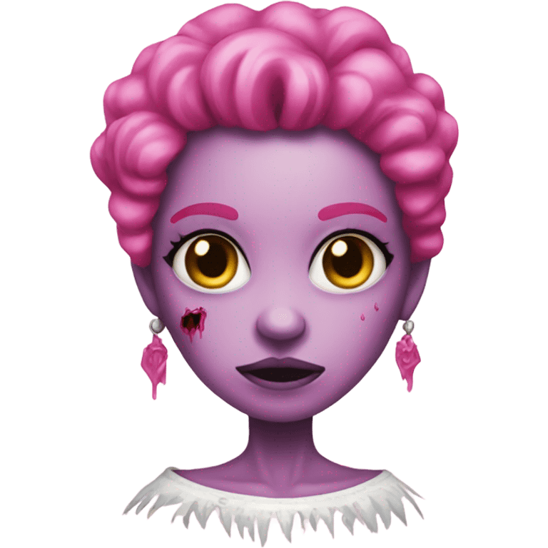 Pink zombie princess emoji