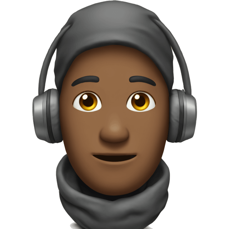 Cover your ears and head for the cold emoji