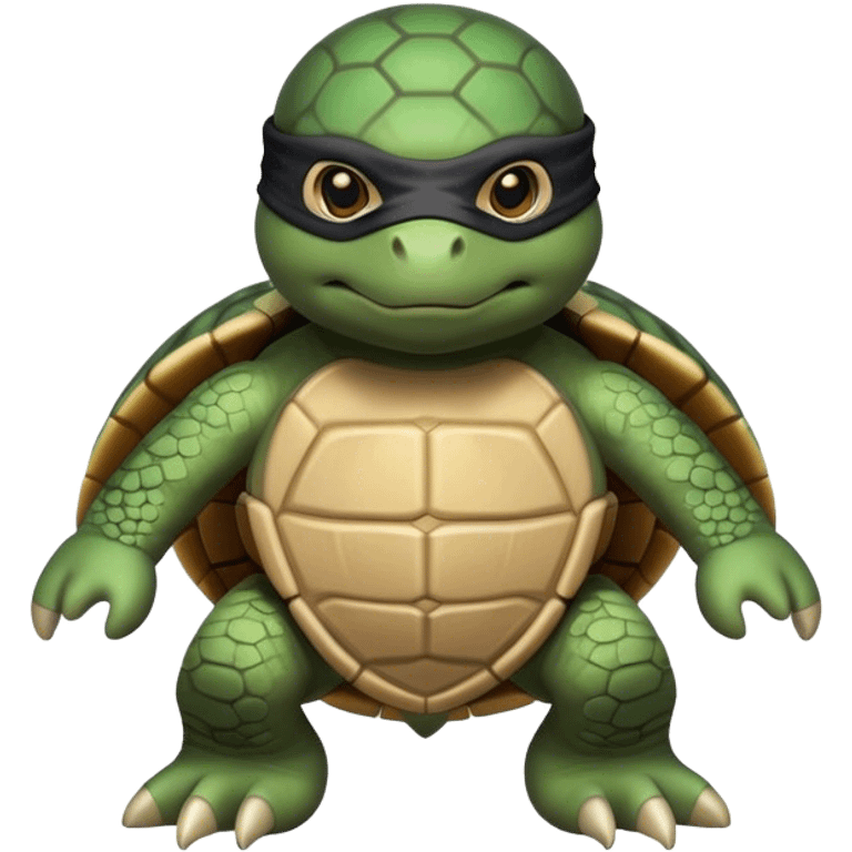 Turtle as a ninja emoji