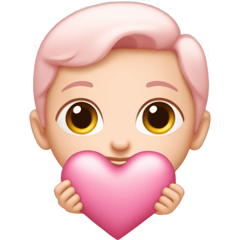 baby pink heart  emoji