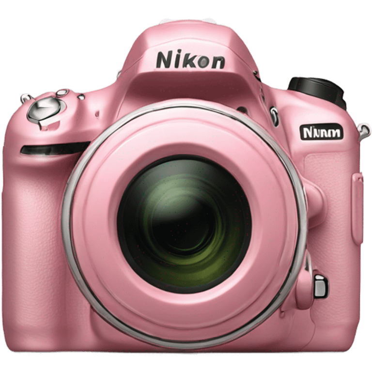 Appareil photo Nikon rose emoji