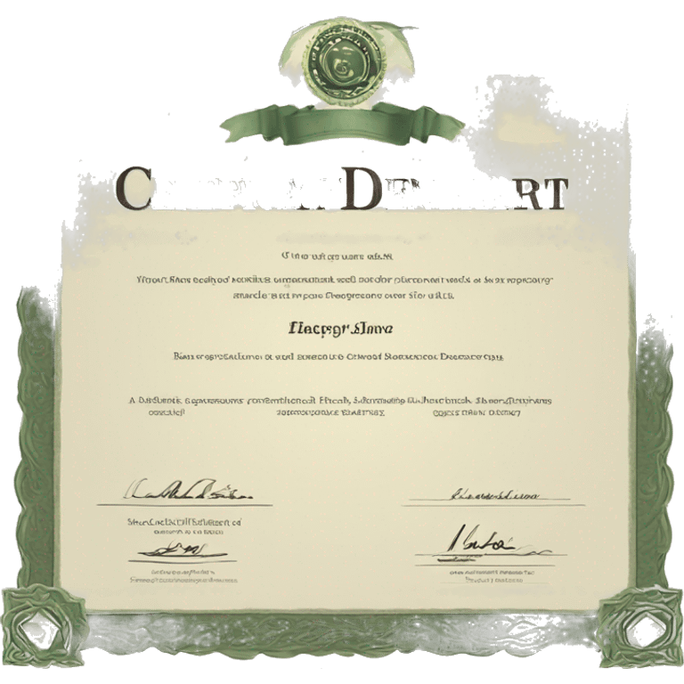 certificate document  emoji