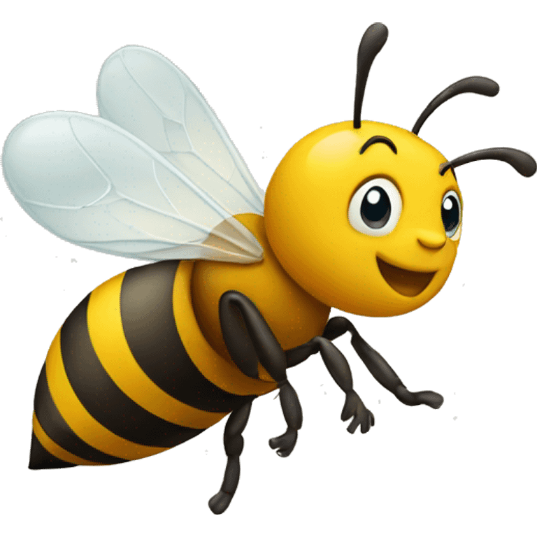 Bee running emoji