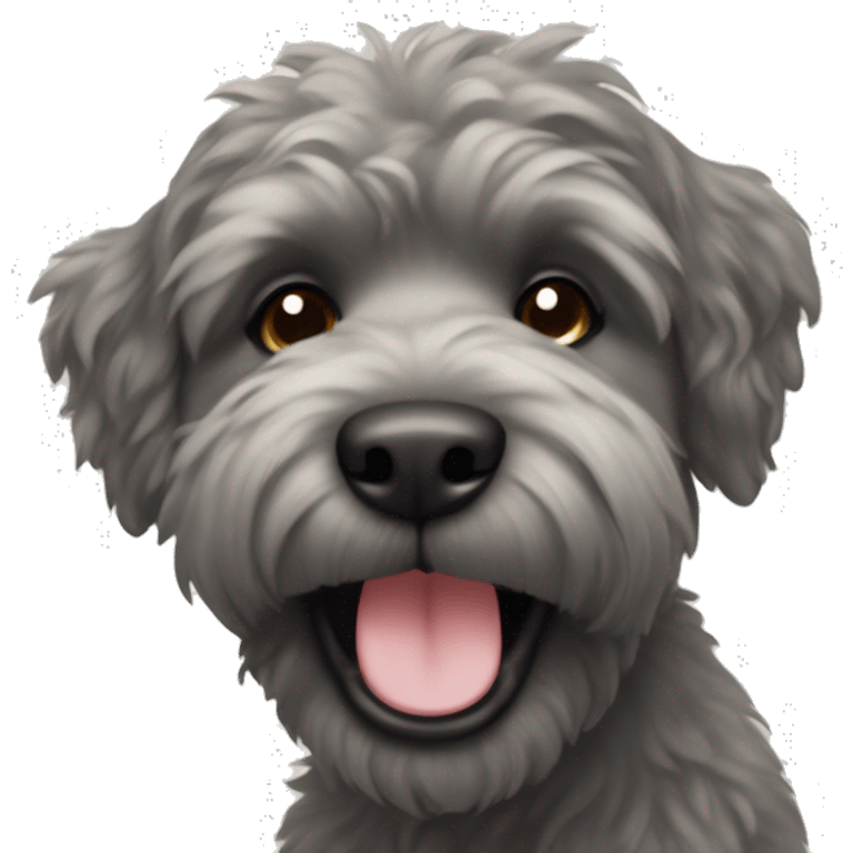 Bouvier smiling emoji