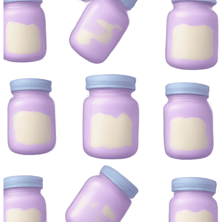 pastel purple creams in a jar emoji