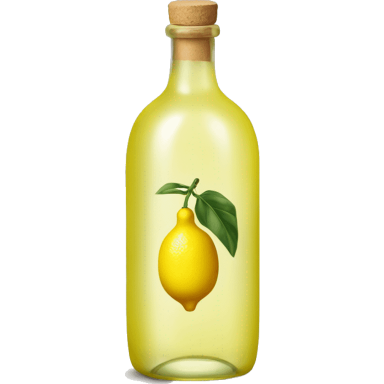 a single bottle of limoncello emoji