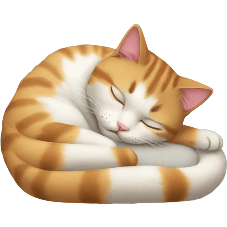 The cat is sleeping emoji