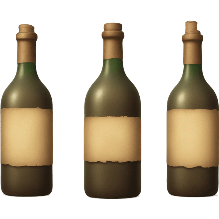 Old vintage Wine bottle  emoji