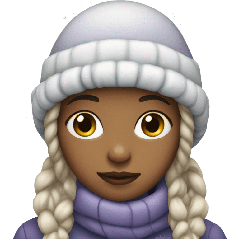 Winter girl  emoji