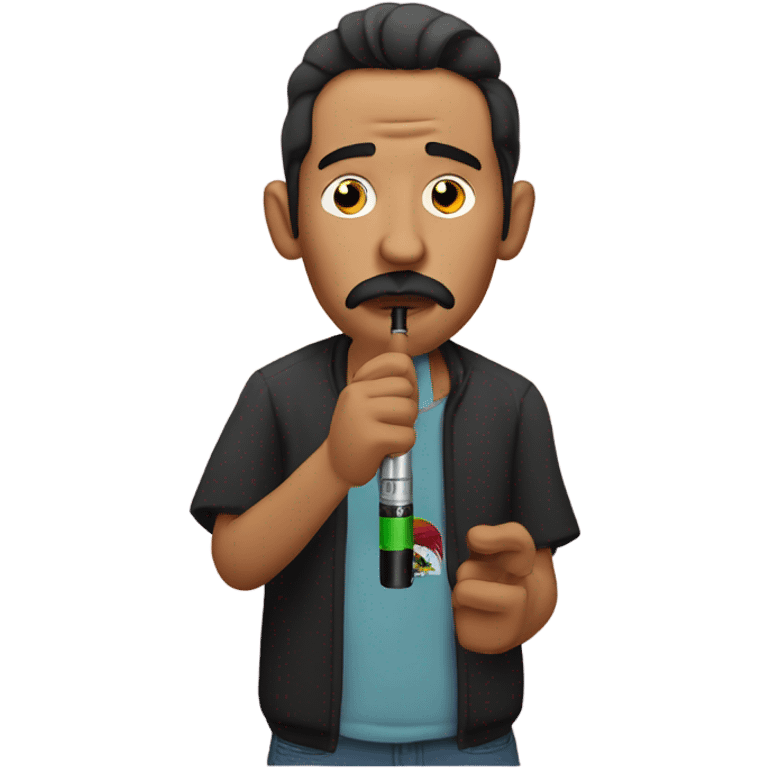 Mexican man vaping  emoji