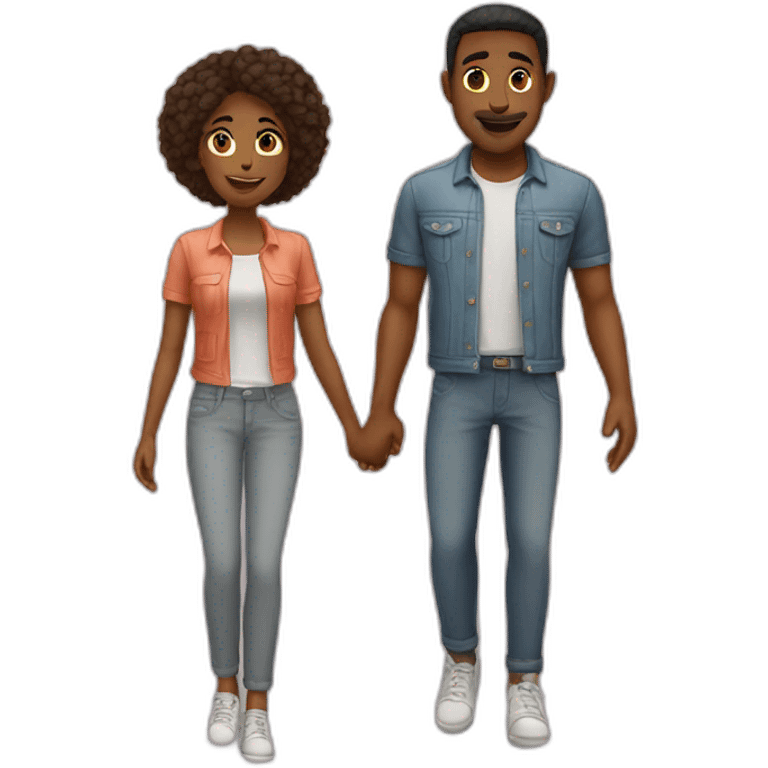 Couple mixte  emoji