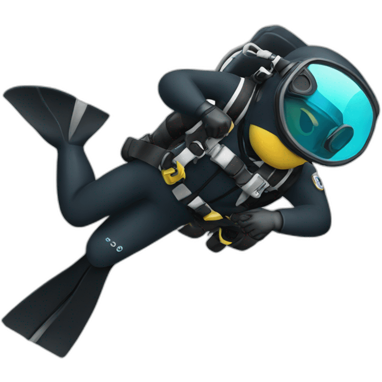 Lawyer scuba diving emoji