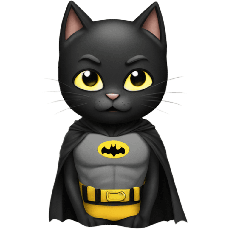 Batman cat  emoji