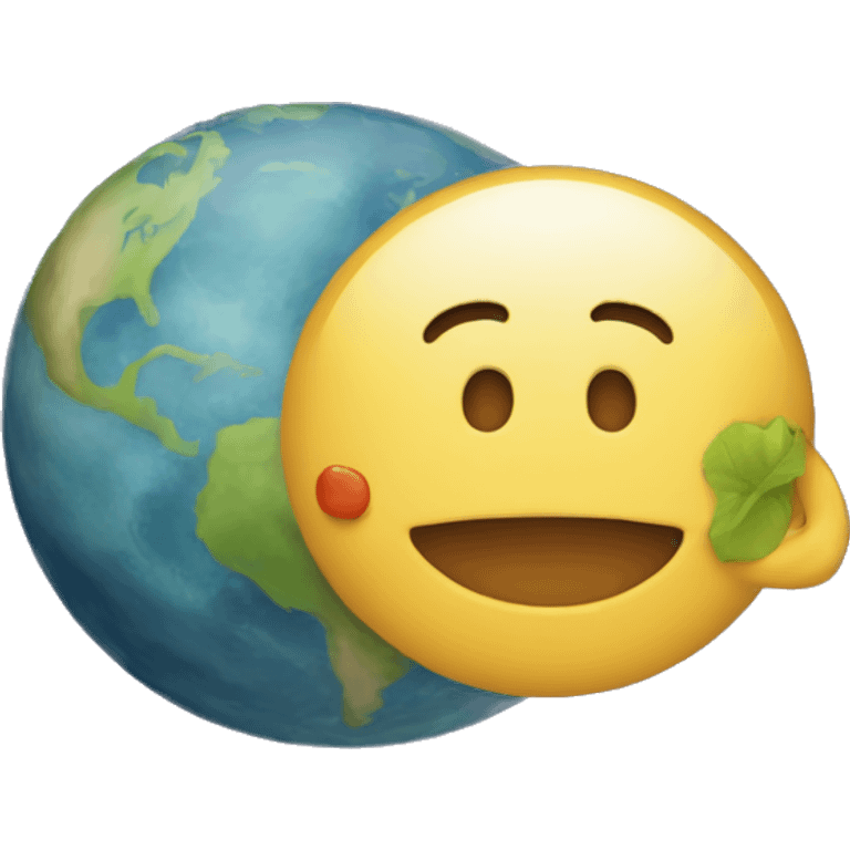 planeta dañado emoji