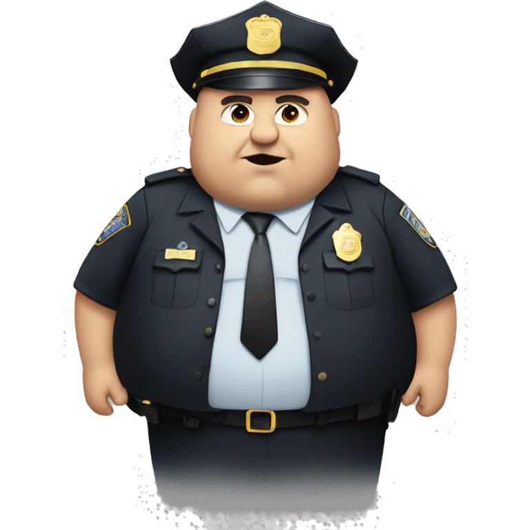 fat man as cop emoji