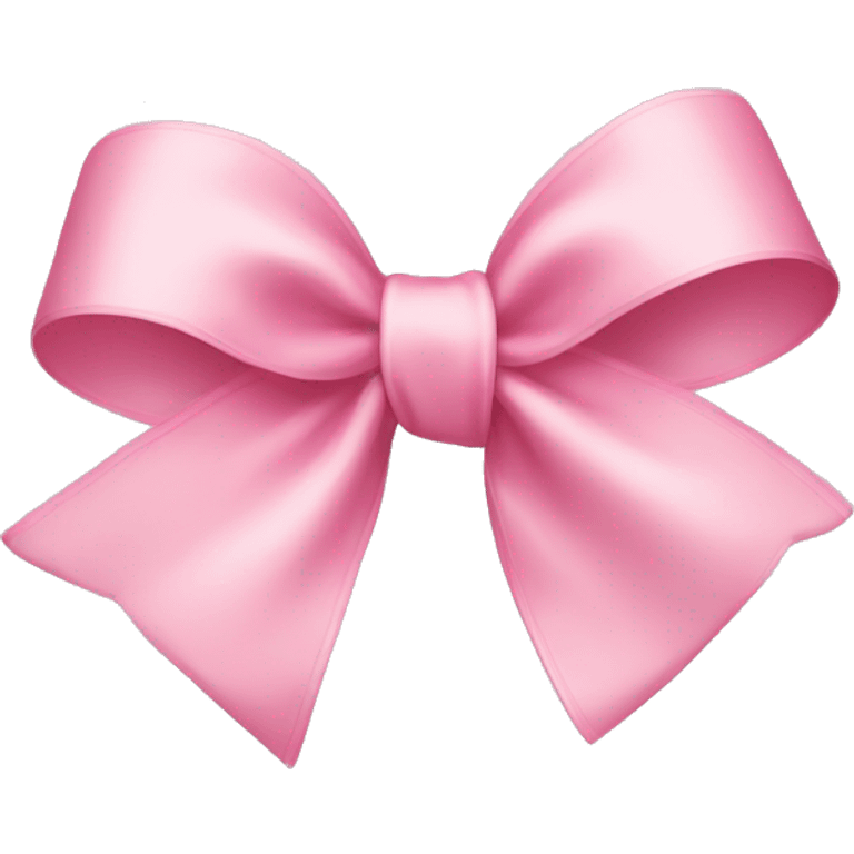 A light pink ribbon bow emoji