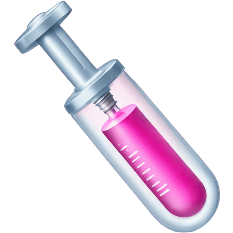 pink syringe emoji