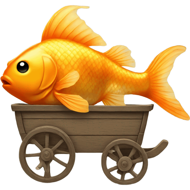 goldfish in a wagon emoji