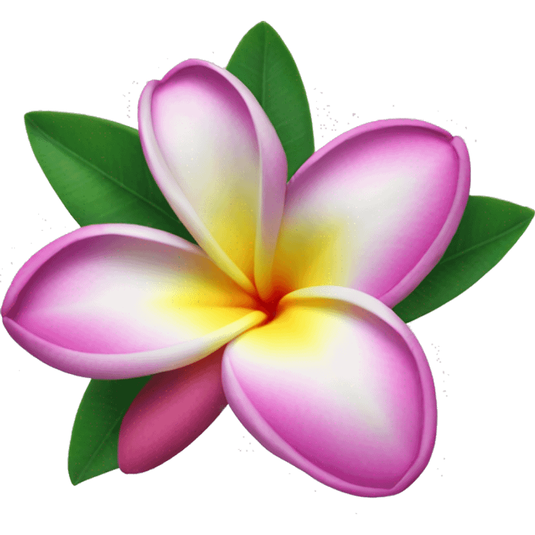 Plumeria flower emoji