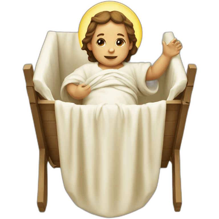 infant jesus in manger emoji