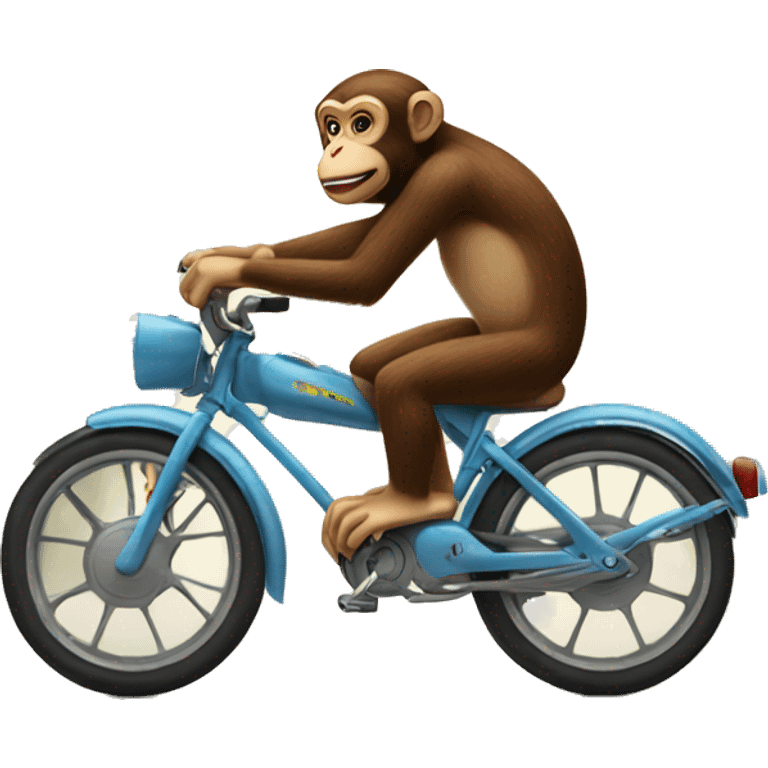 Monkey on a bike emoji