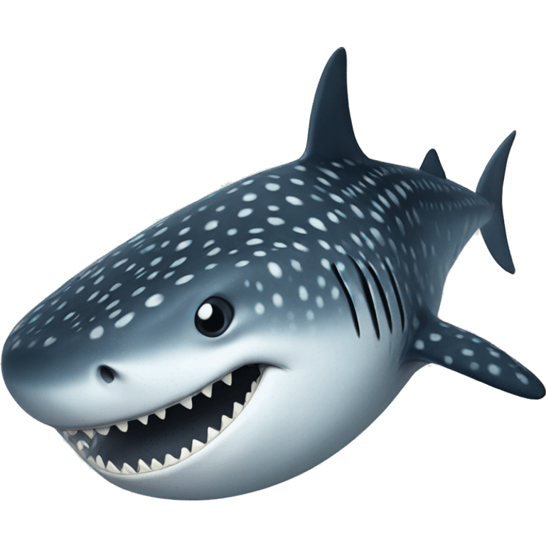 Whale shark with no teeth emoji