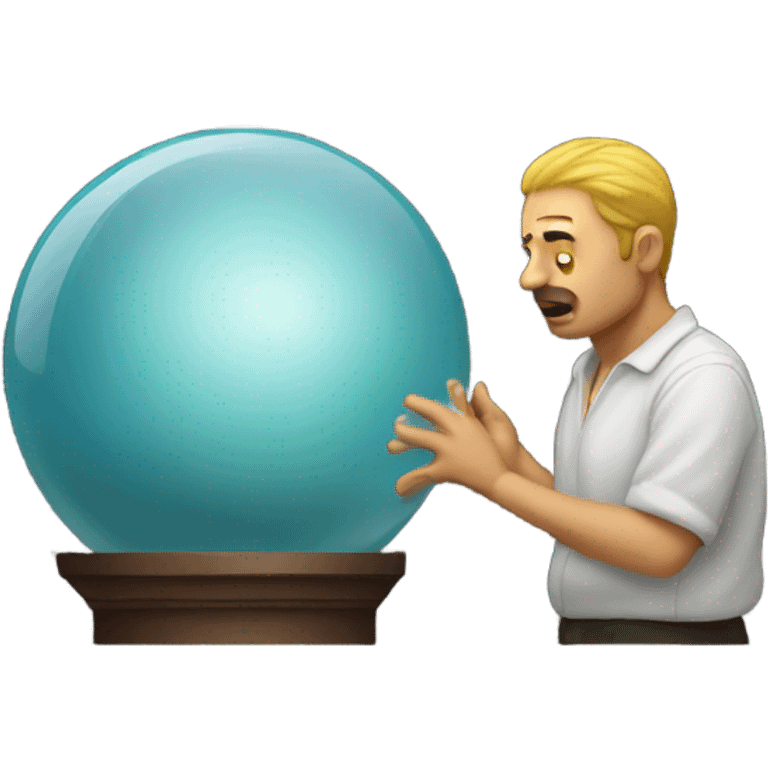 pondering an orb emoji