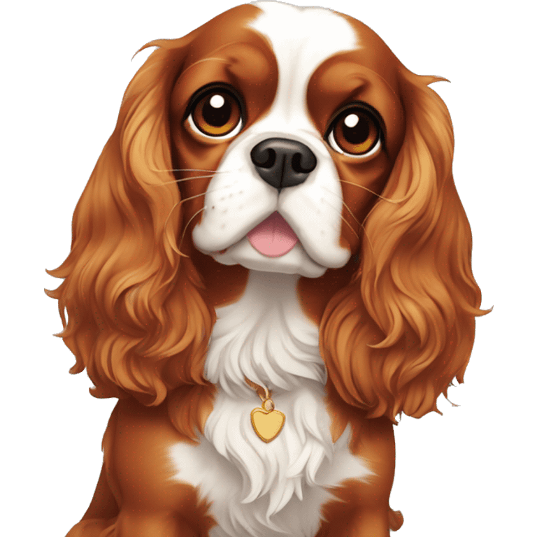 cavalier King Charles spaniel LOL emoji