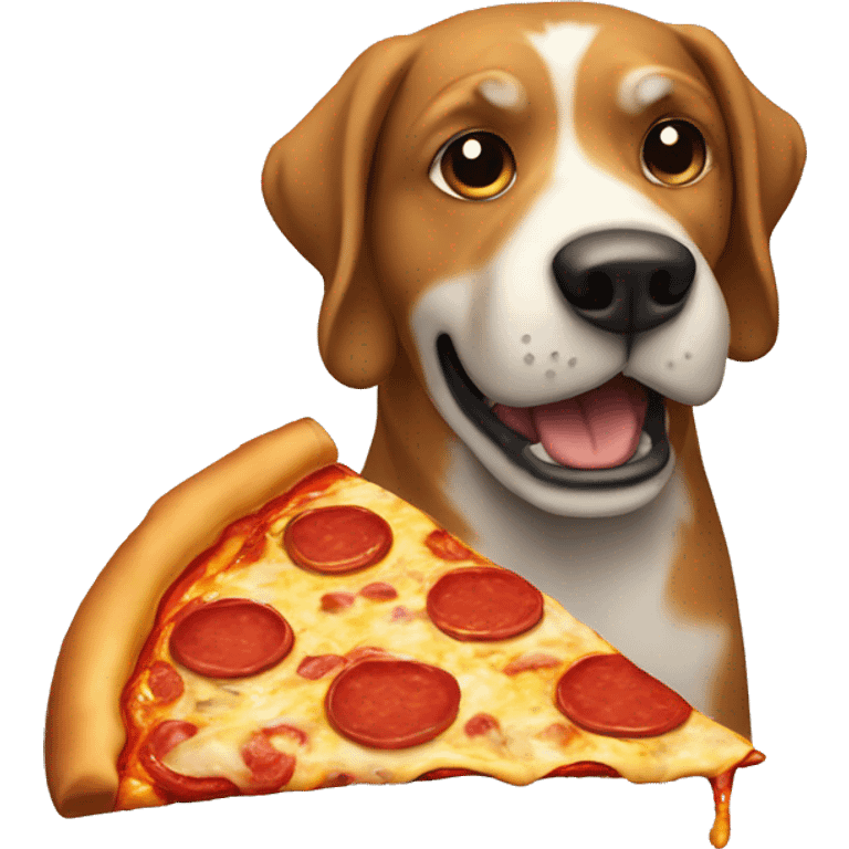 dog eat pizza emoji