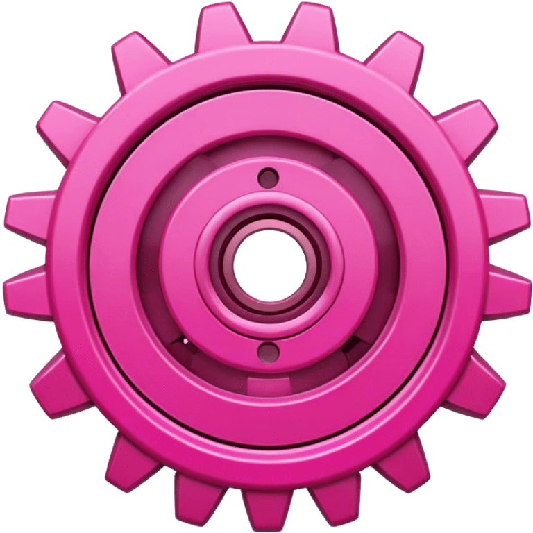 pink gear emoji