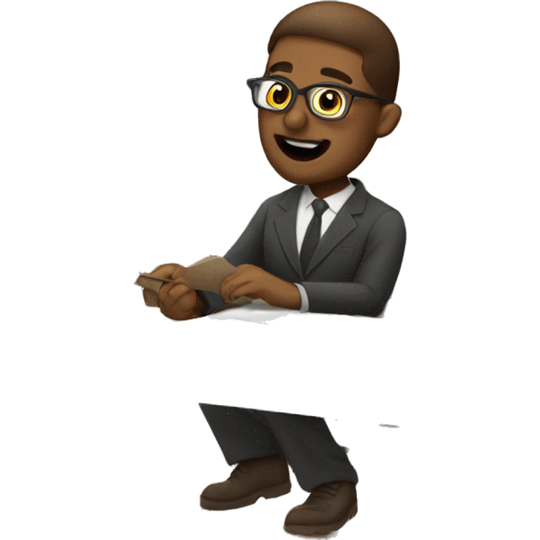 English teacher working from home emoji