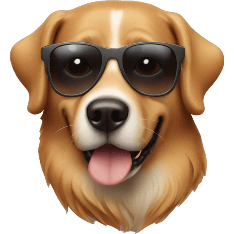 Dog in sunglasses  emoji