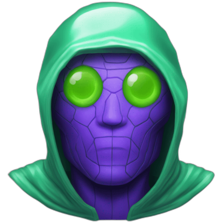 Electric bubble glass mysterio emoji