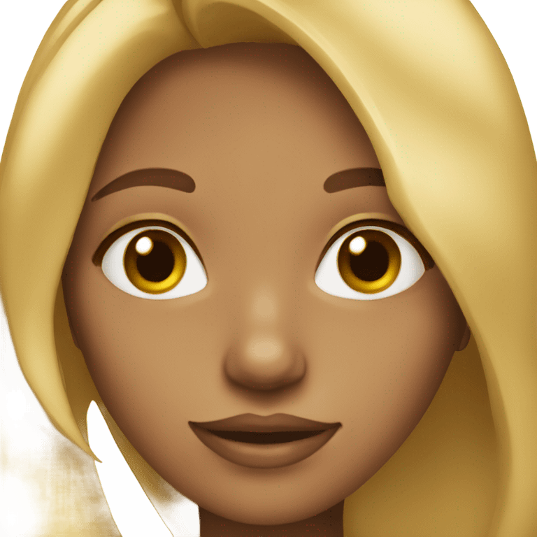 Honey blonde girl emoji