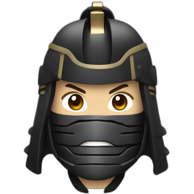 samurai with black armor emoji