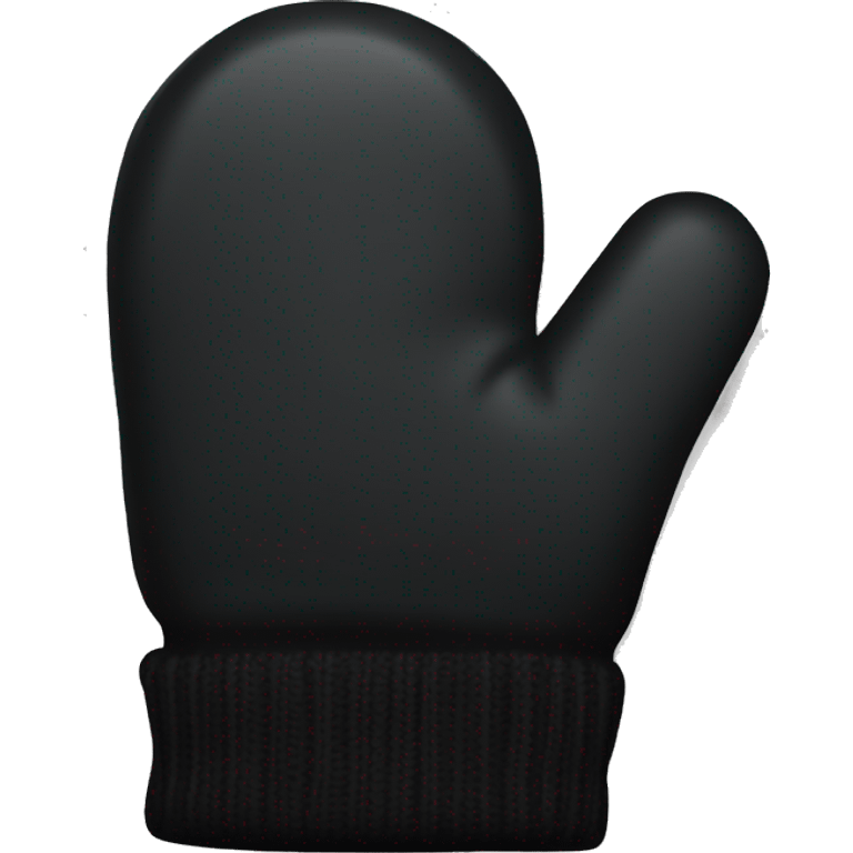 black color  mitten emoji