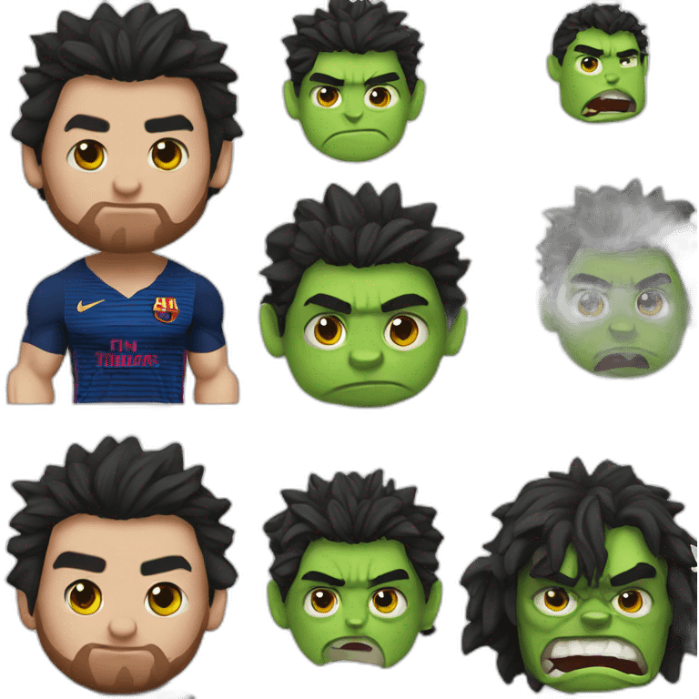 lionel messi as hulk emoji