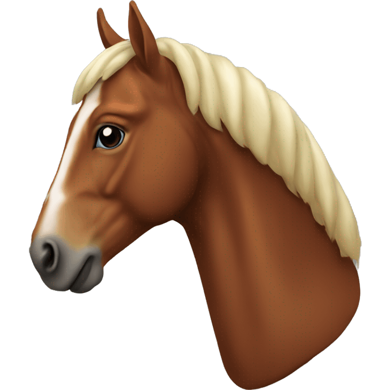 Chestnut horse head emoji